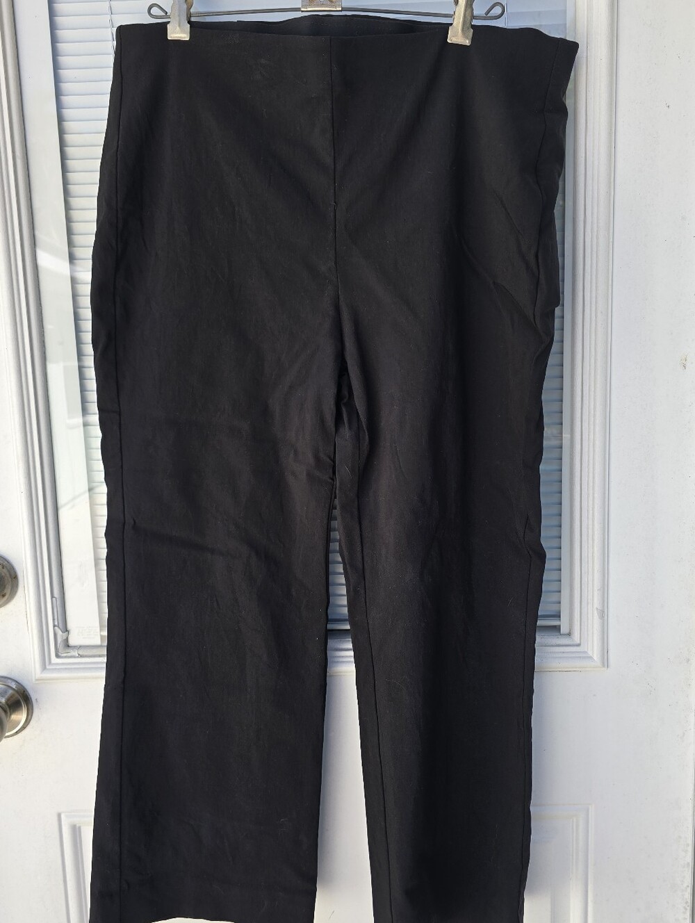 Chicos Black Straight-Leg Pants